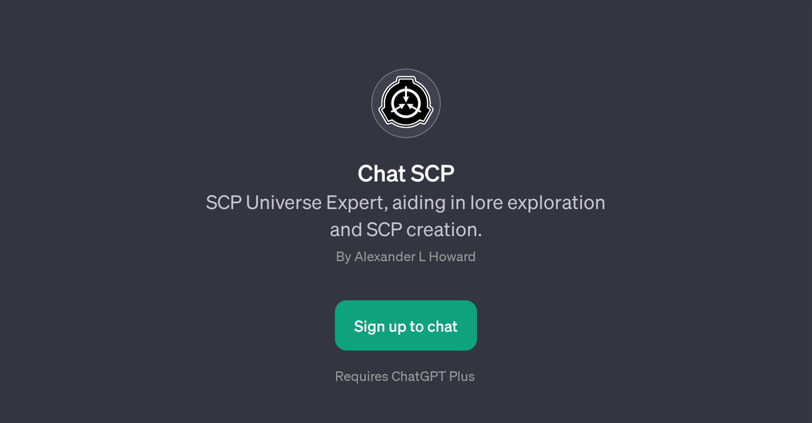 Chat SCP website