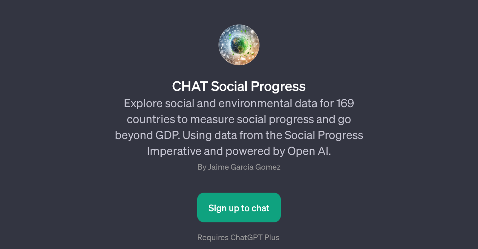 CHAT Social Progress website