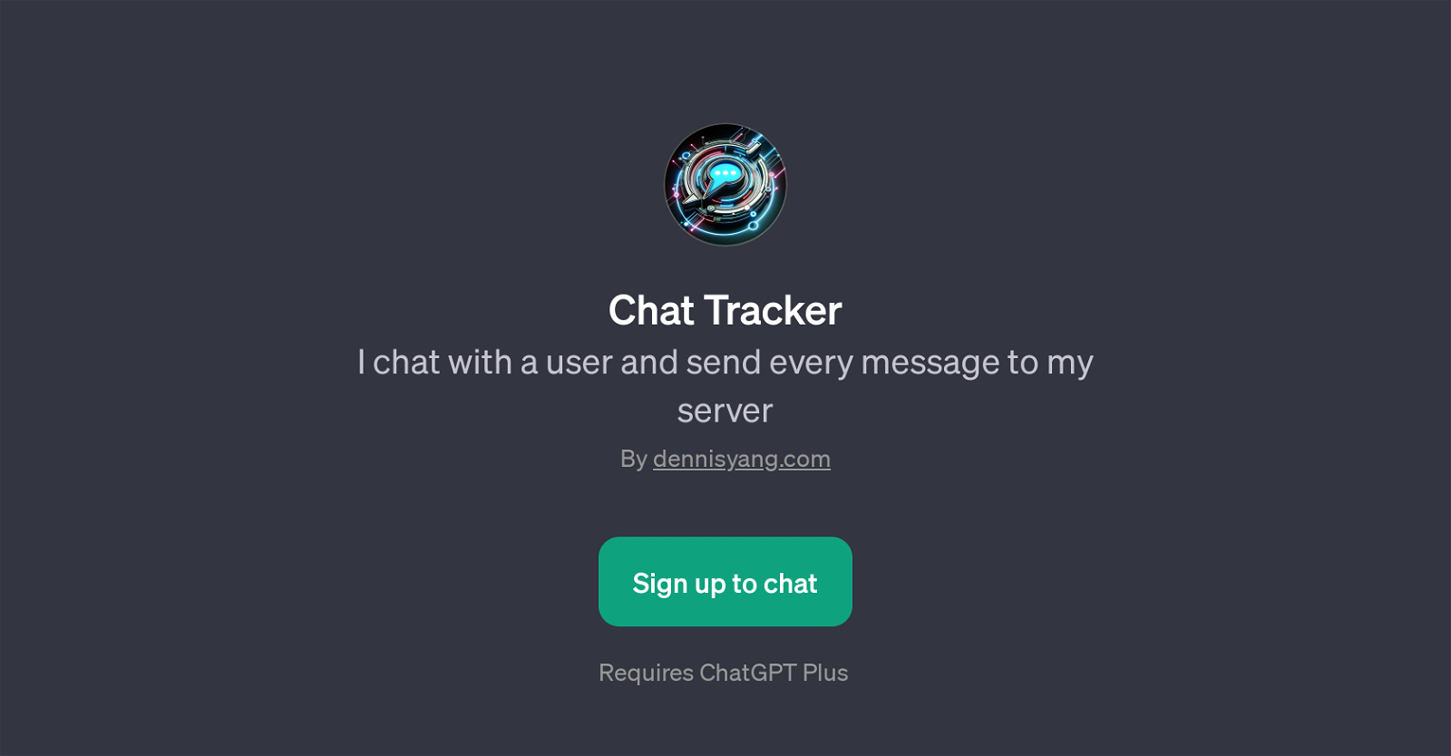Chat Tracker website