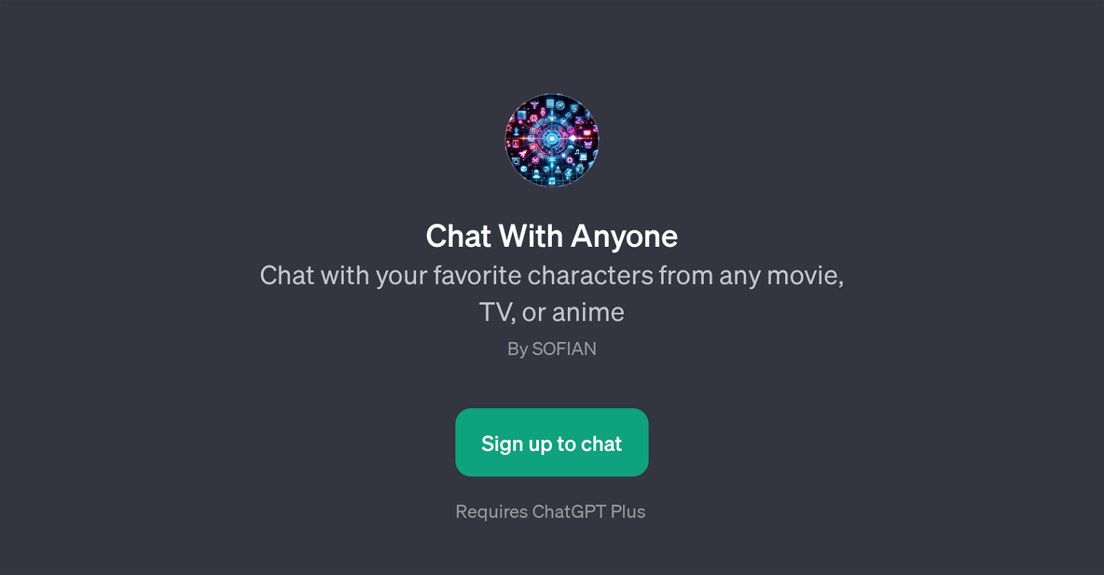 Chat With Anyone website