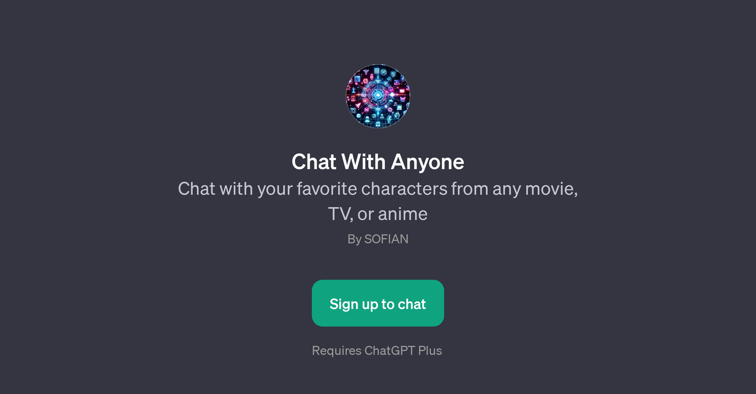 Chat With Anyone website