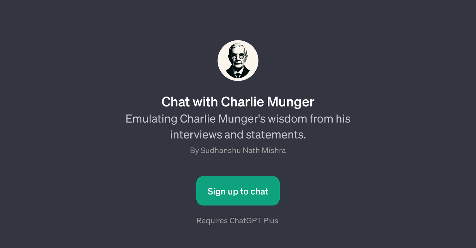 Chat with Charlie Munger website