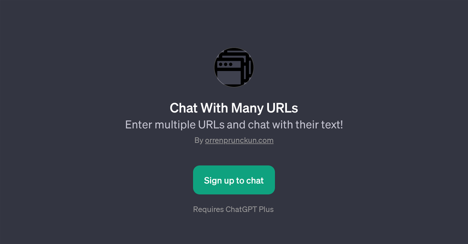 Chat With Many URLs website