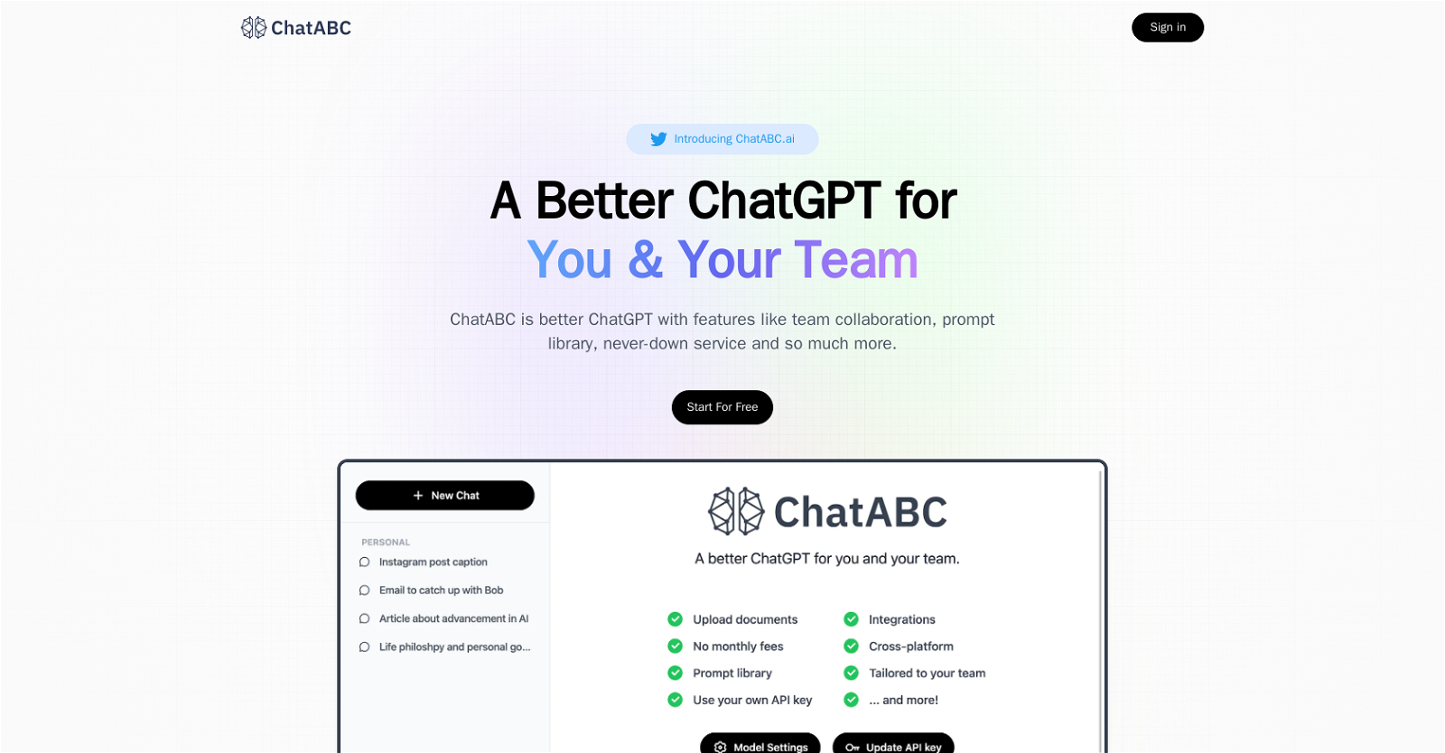 ChatABC website