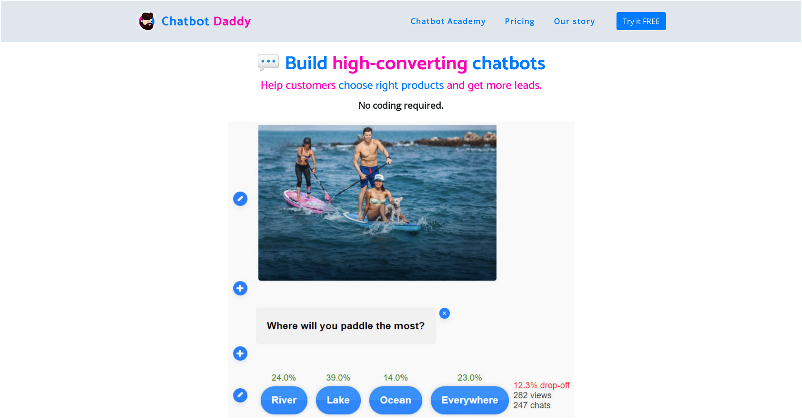 Chatbot Daddy website