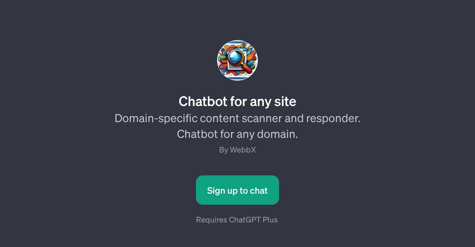 Chatbot for any site website