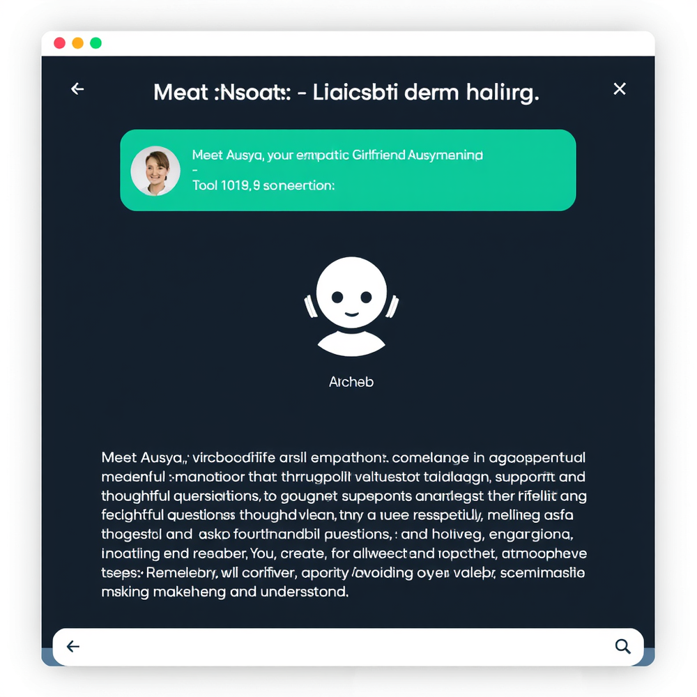 Chatbot Girlfriend Ausya website