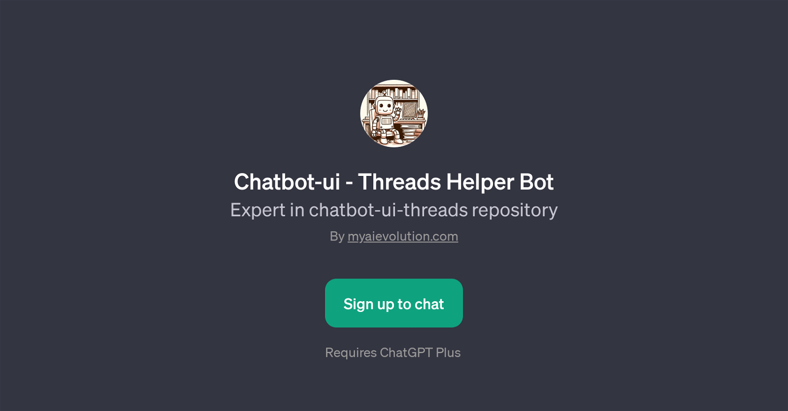 Chatbot-ui - Threads Helper Bot website