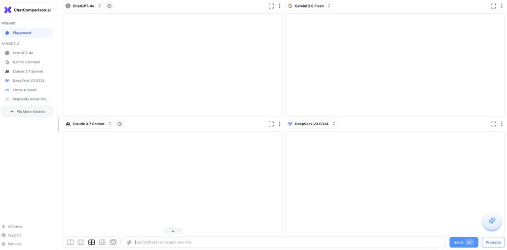 ChatComparison AI website