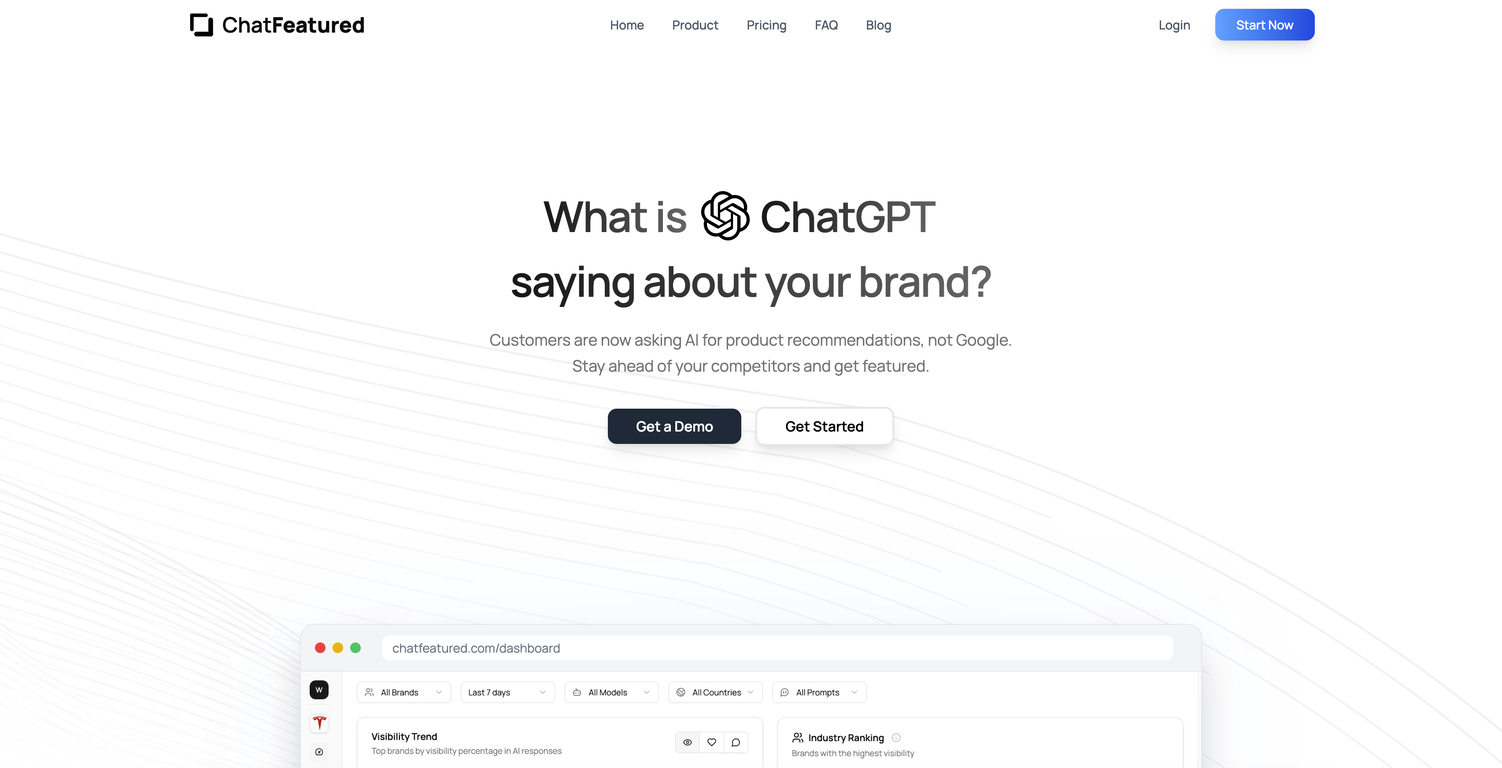 ChatFeatured website