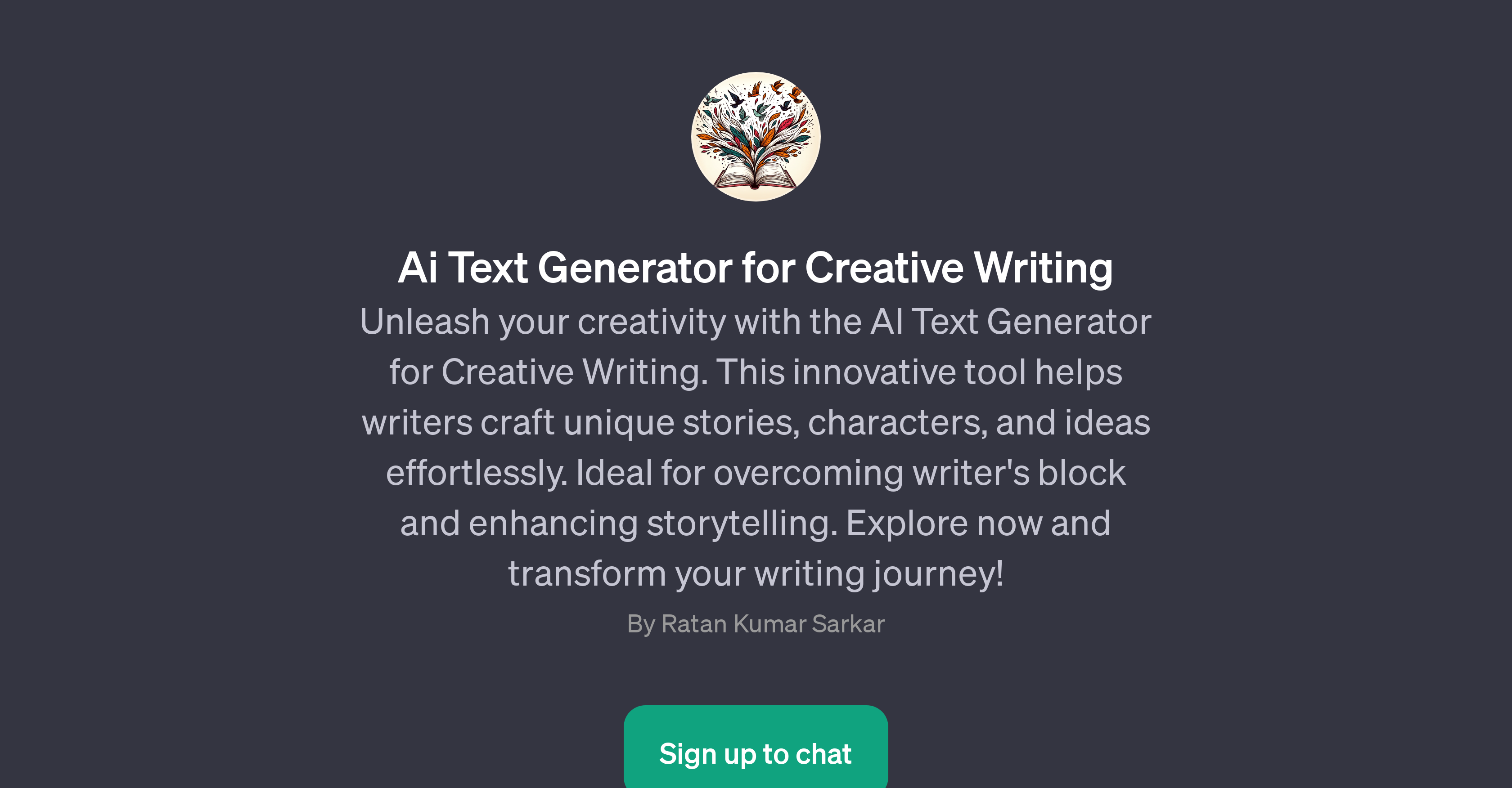 ChatGPT - AI Text Generator for Creative Writing - Creative writing - TAAFT