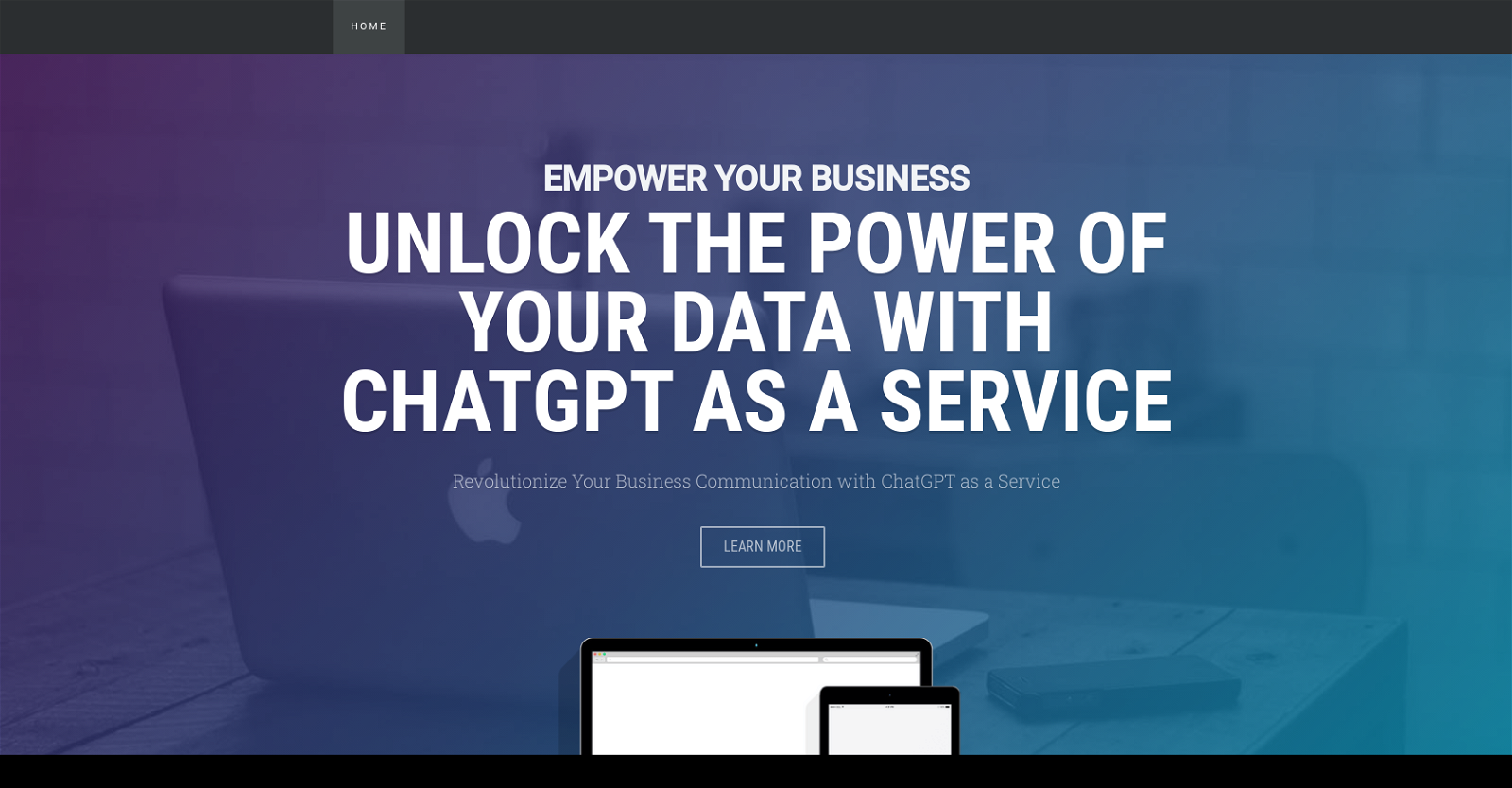 ChatGPT as a Service website
