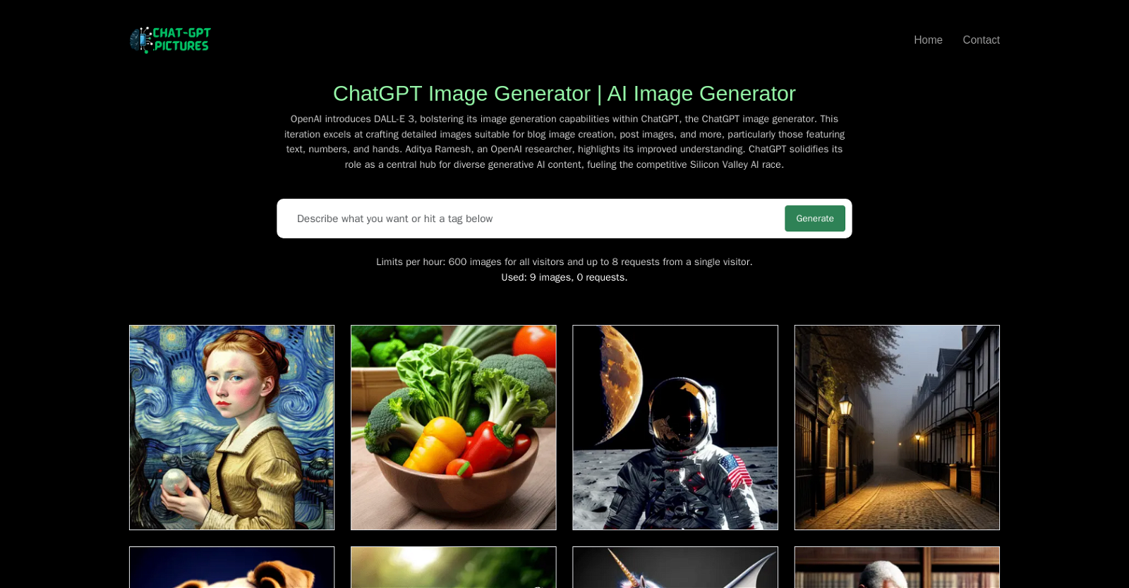 ChatGPT Pictures website