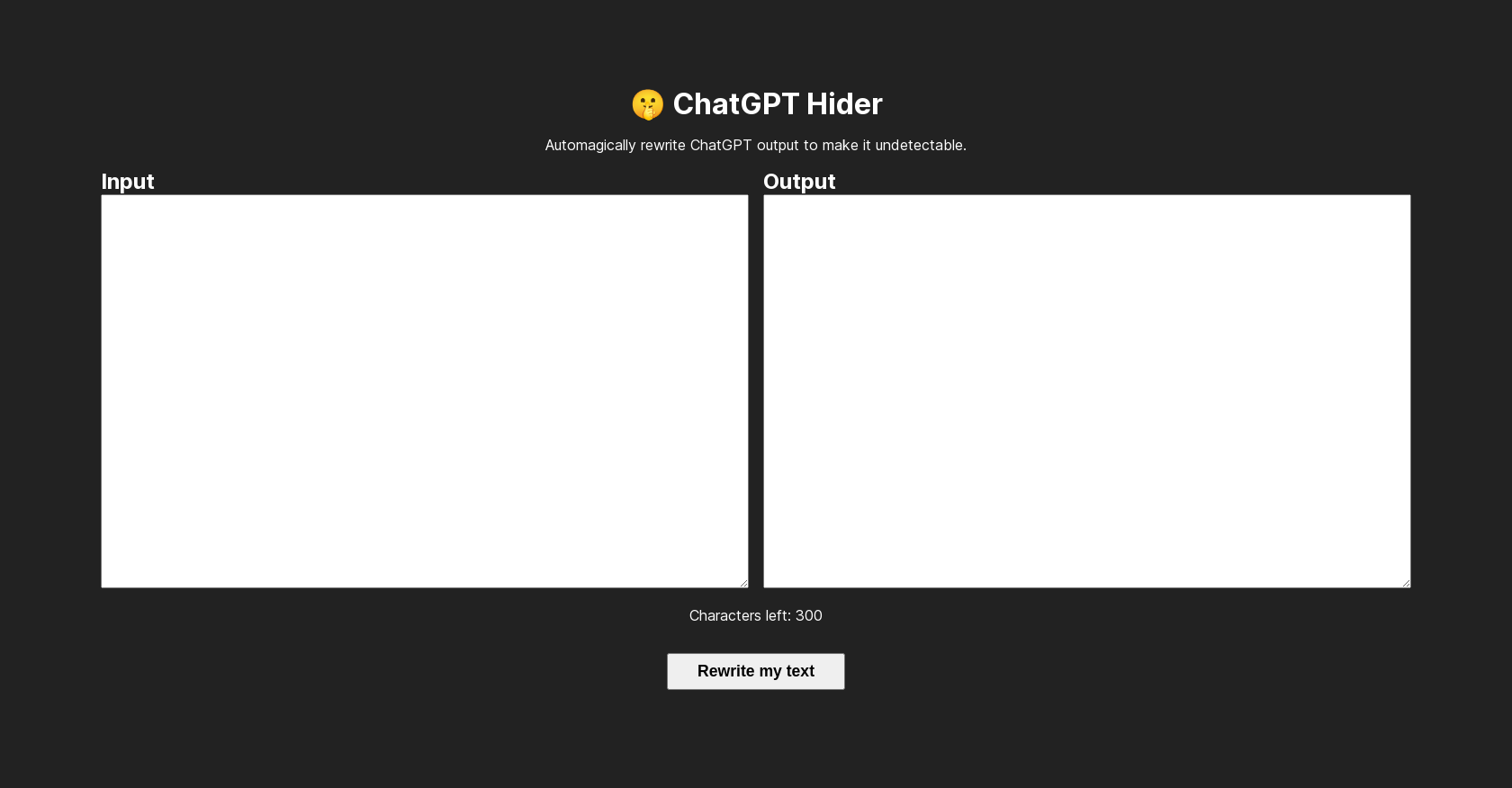 Chatgpthider website