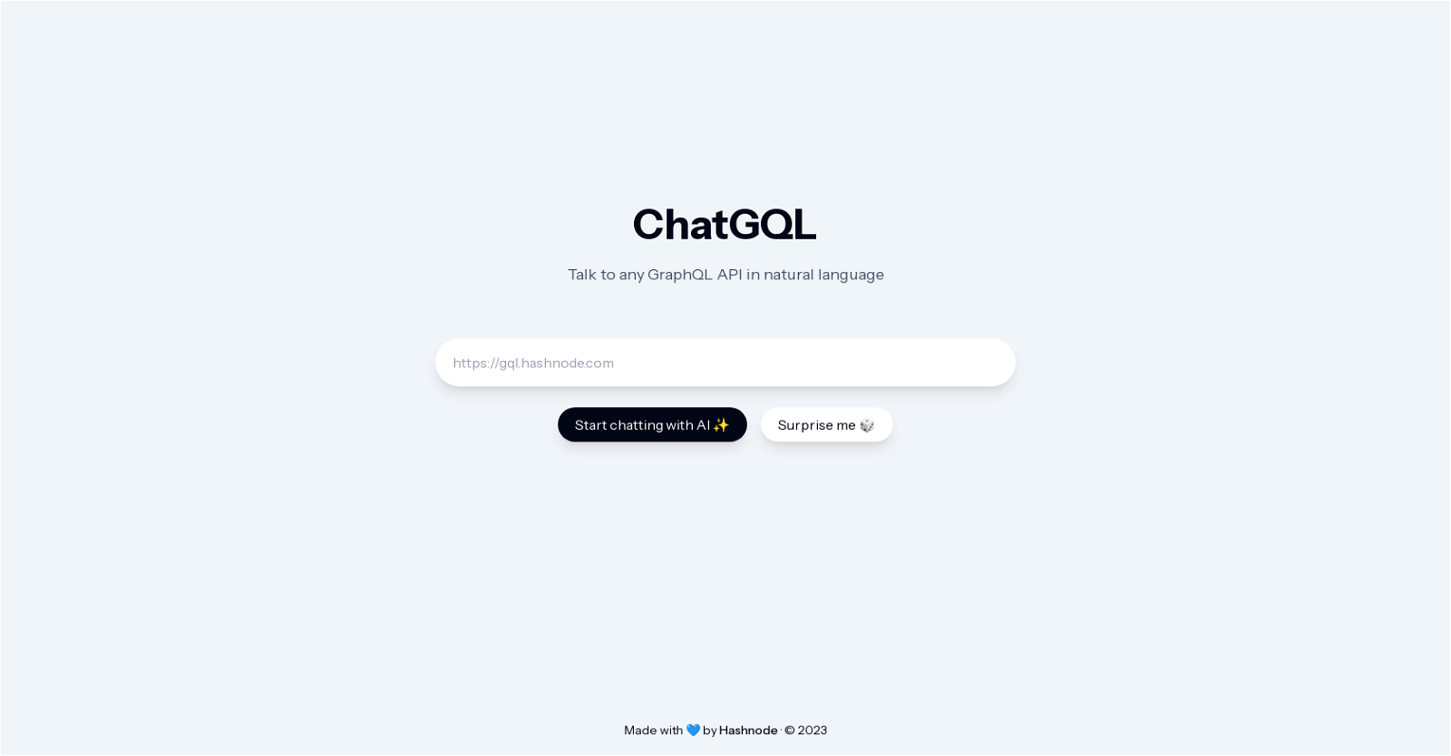 ChatGQL website
