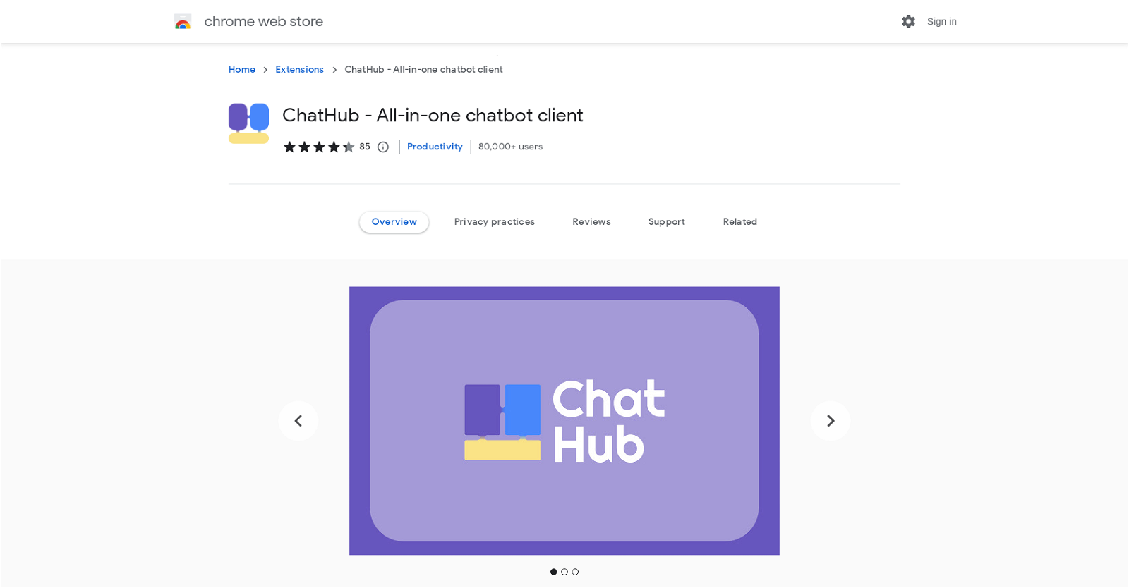 ChatHub website