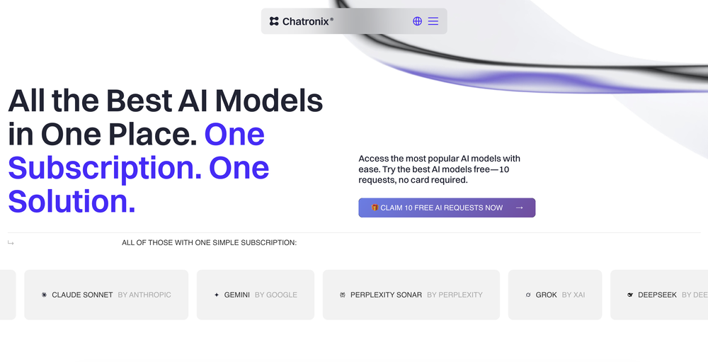 Chatronix AI website