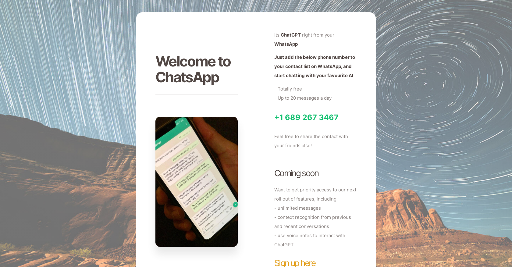 ChatsApp website