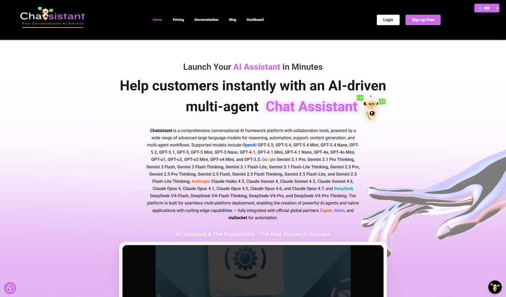 Chatsistant website