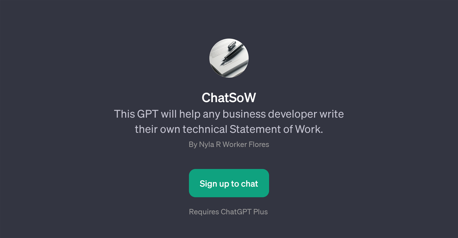 ChatSoW website