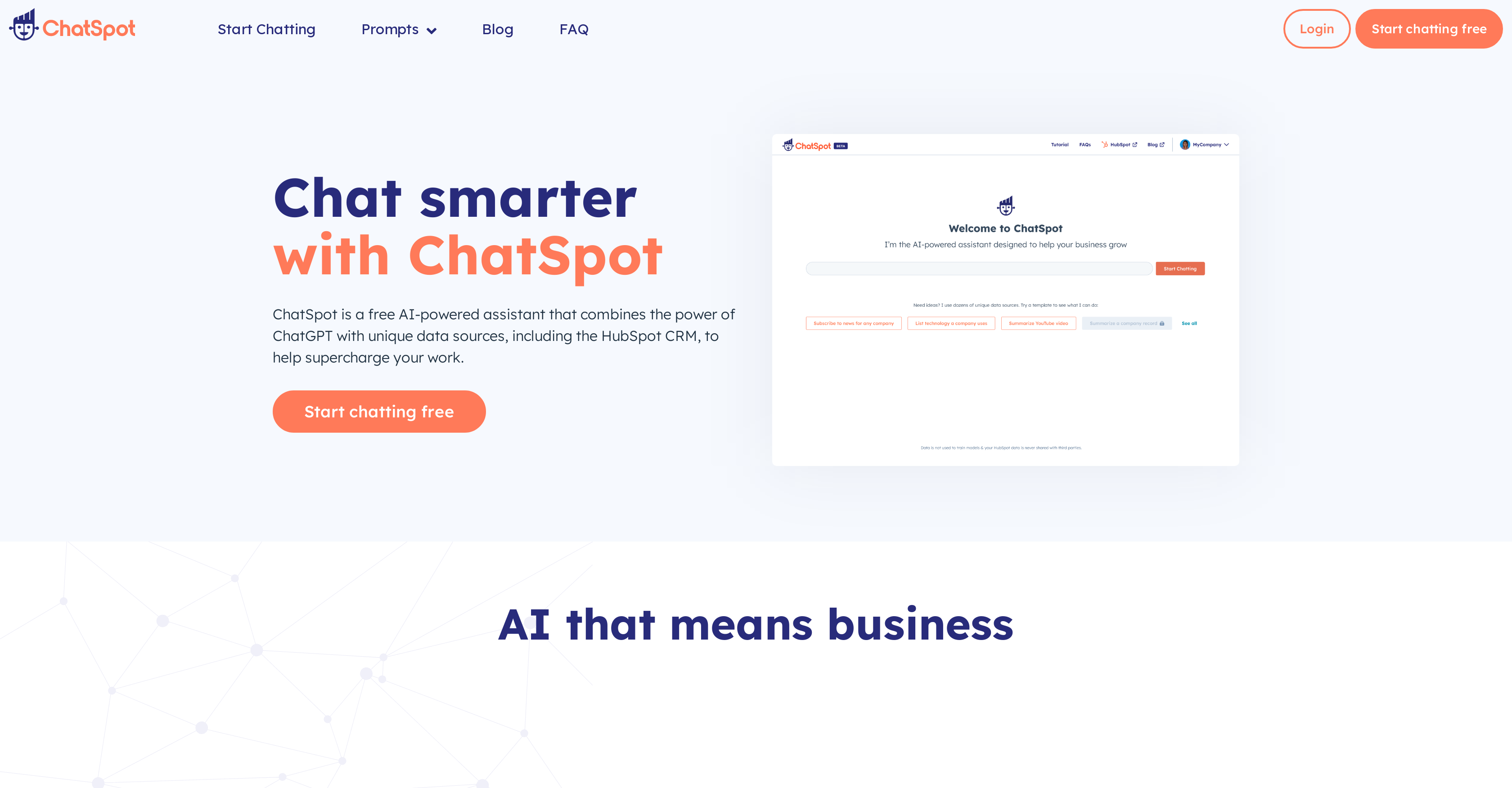 ChatSpot website