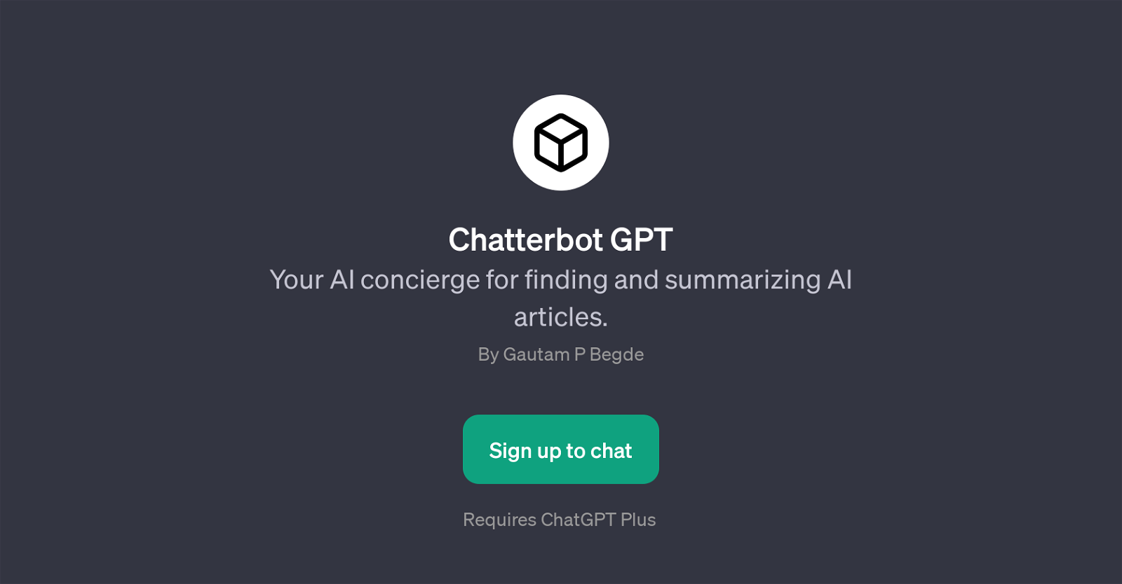 Chatterbot GPT website