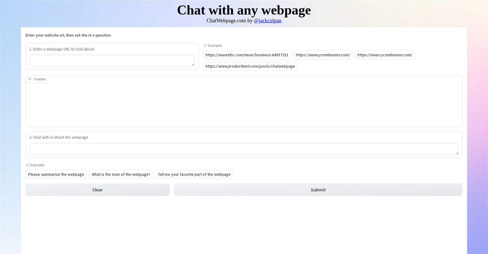 ChatWebpage website