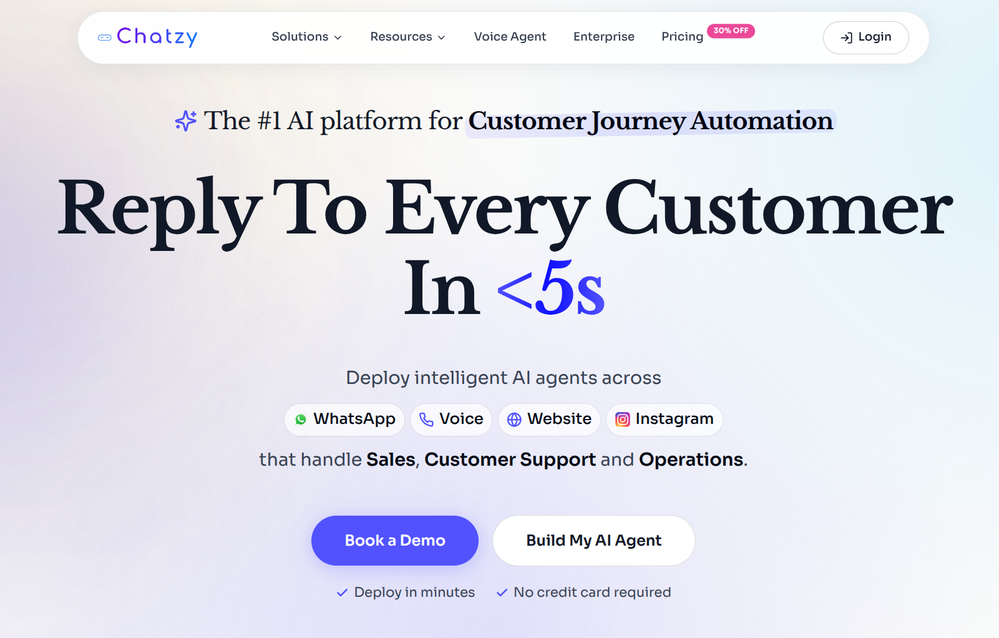 Chatzy AI website