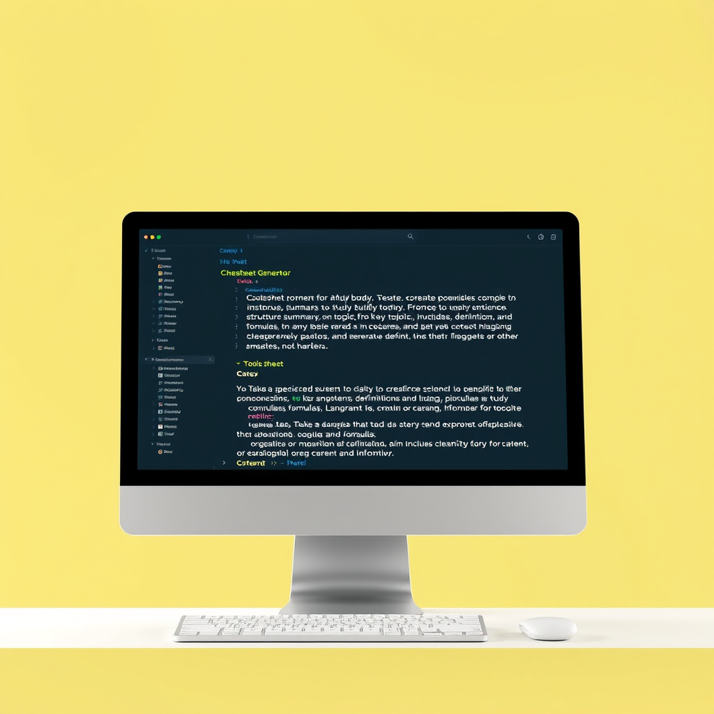 Cheatsheet Generator website