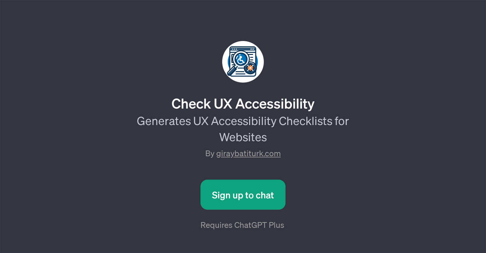 Check UX Accessibility website