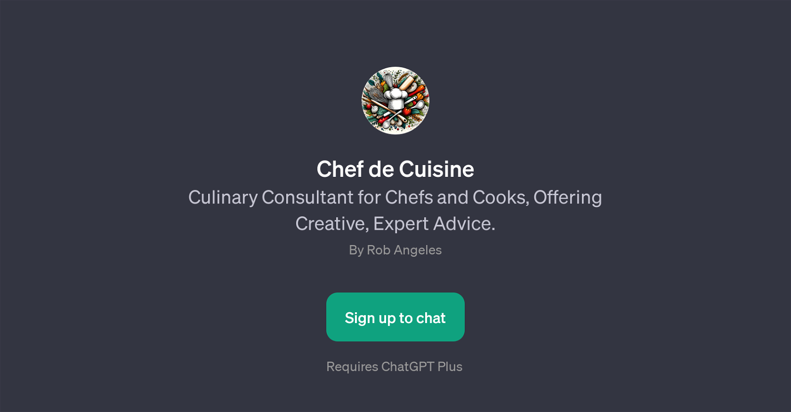 Chef de Cuisine website