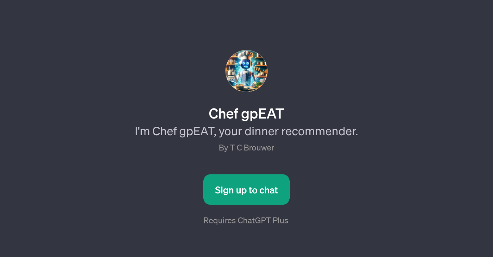 Chef gpEAT website