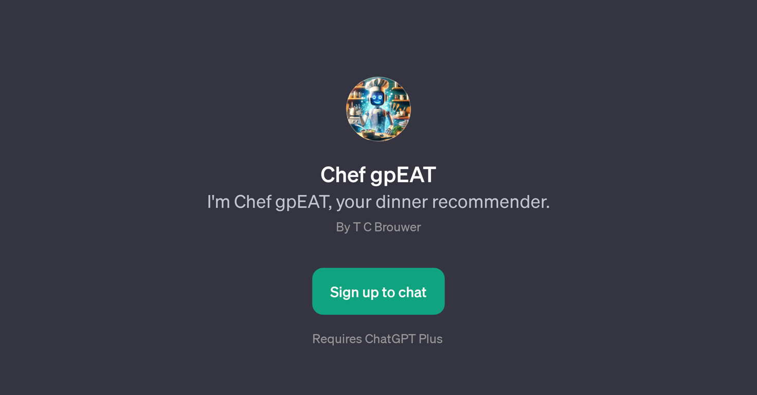 Chef gpEAT website