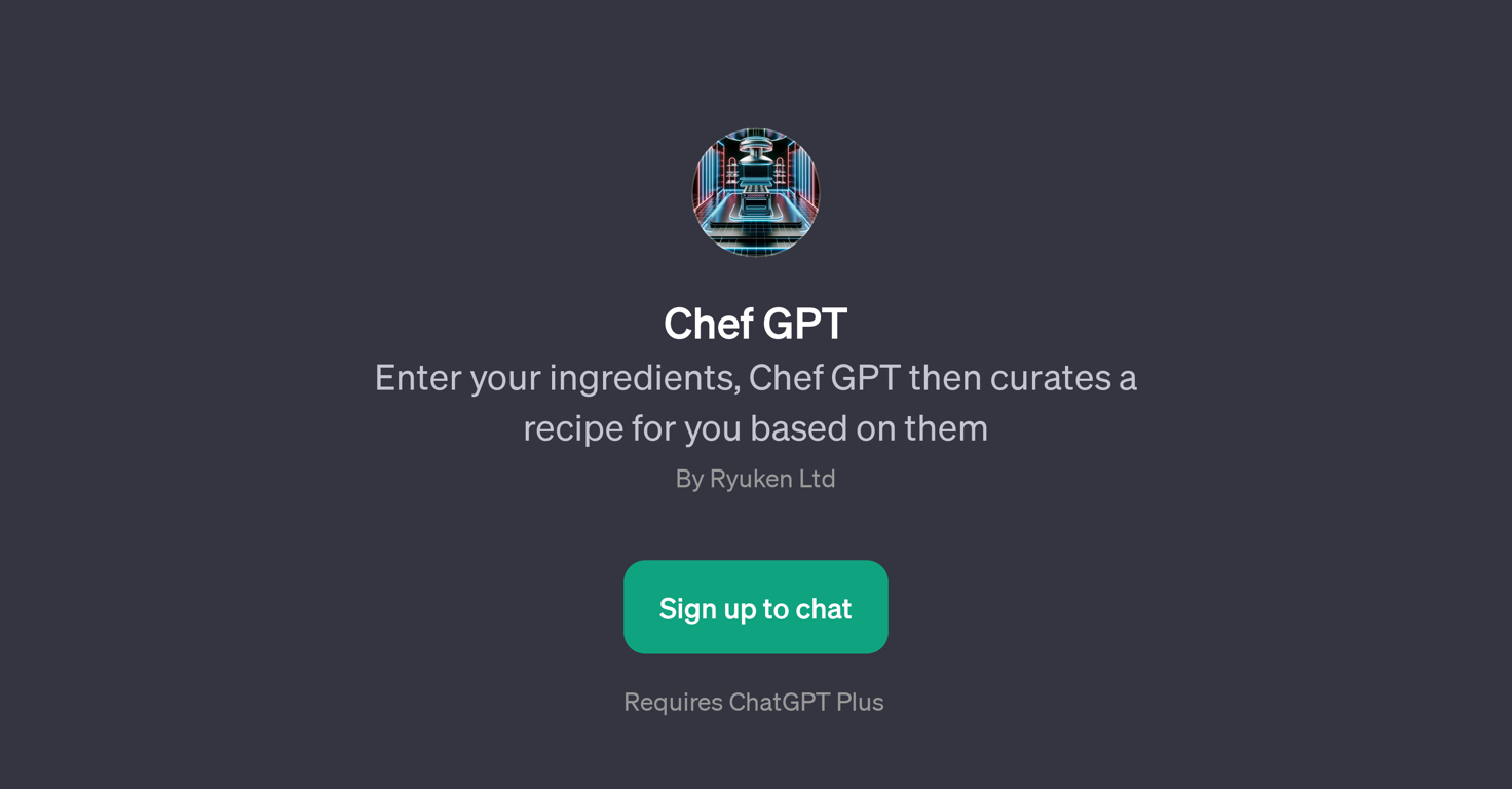 Chef GPT website