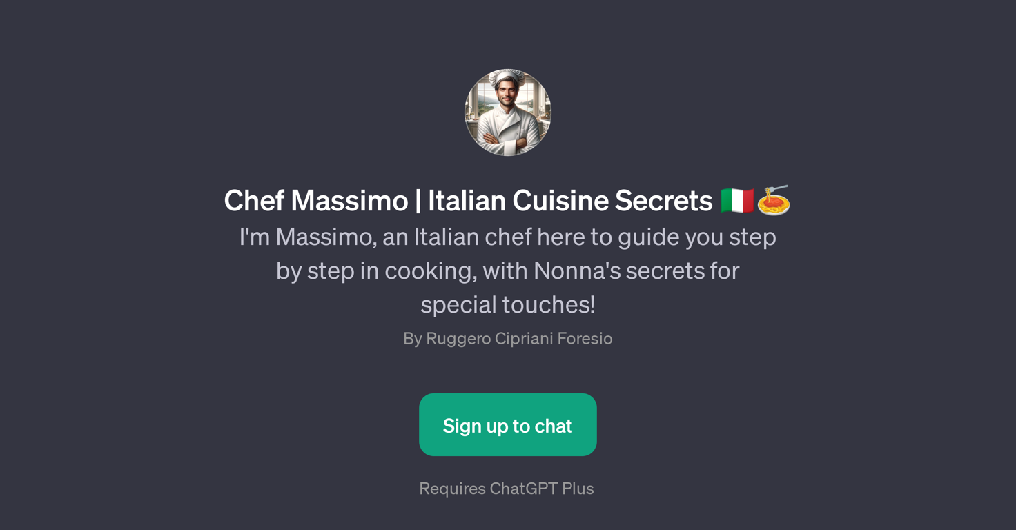 Chef Massimo | Italian Cuisine Secrets website