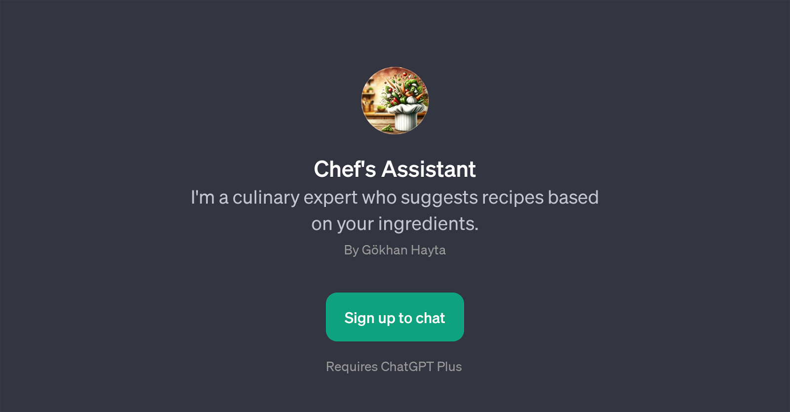 Chef's Assistant website