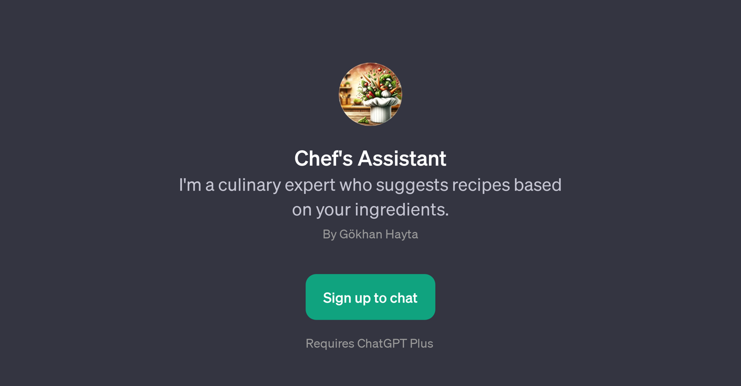 Chef's Assistant website