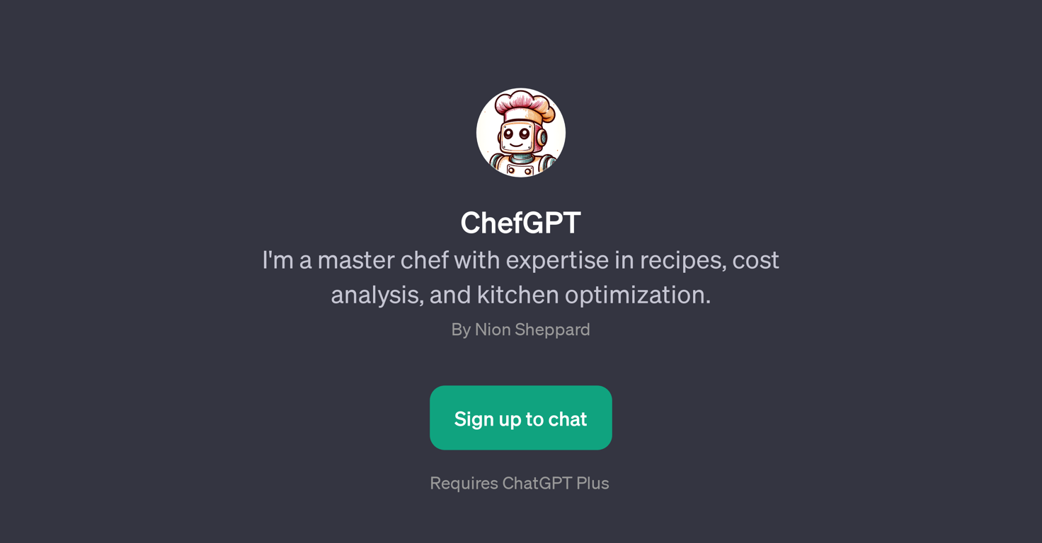ChefGPT website