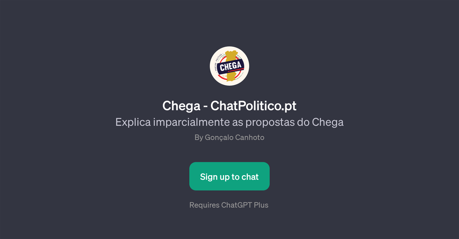 Chega - ChatPolitico.pt website