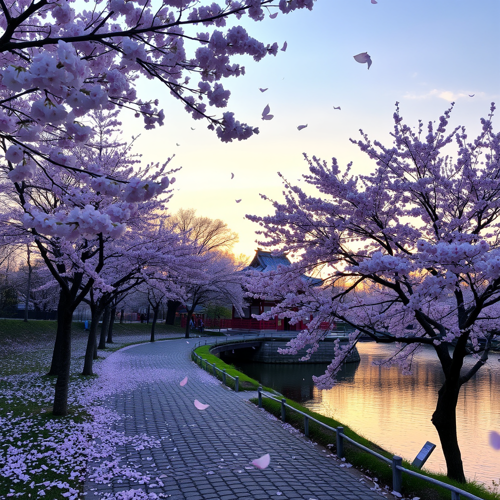 Cherry Blossom Image Creator website