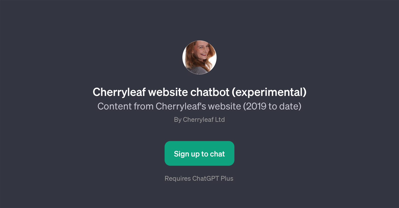 Cherryleaf Website Chatbot website