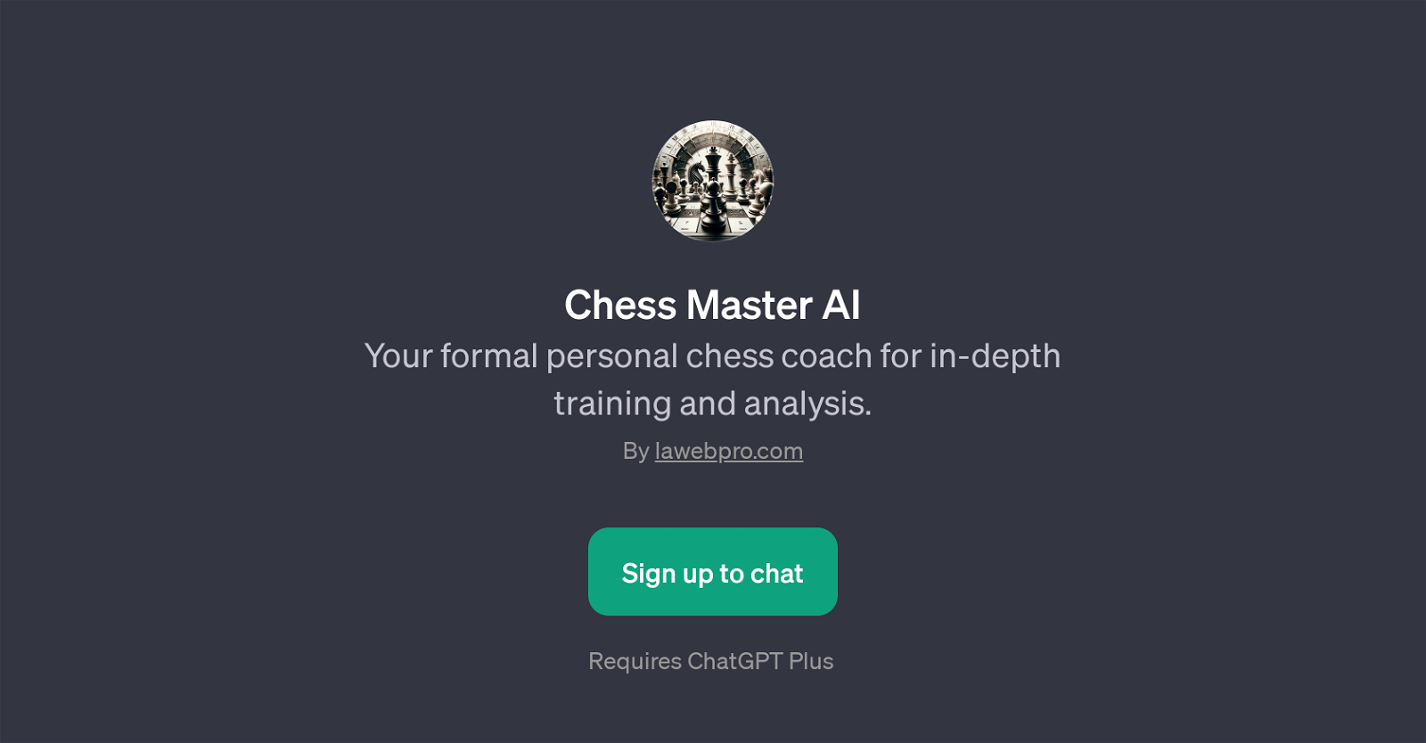 Chess Master AI website