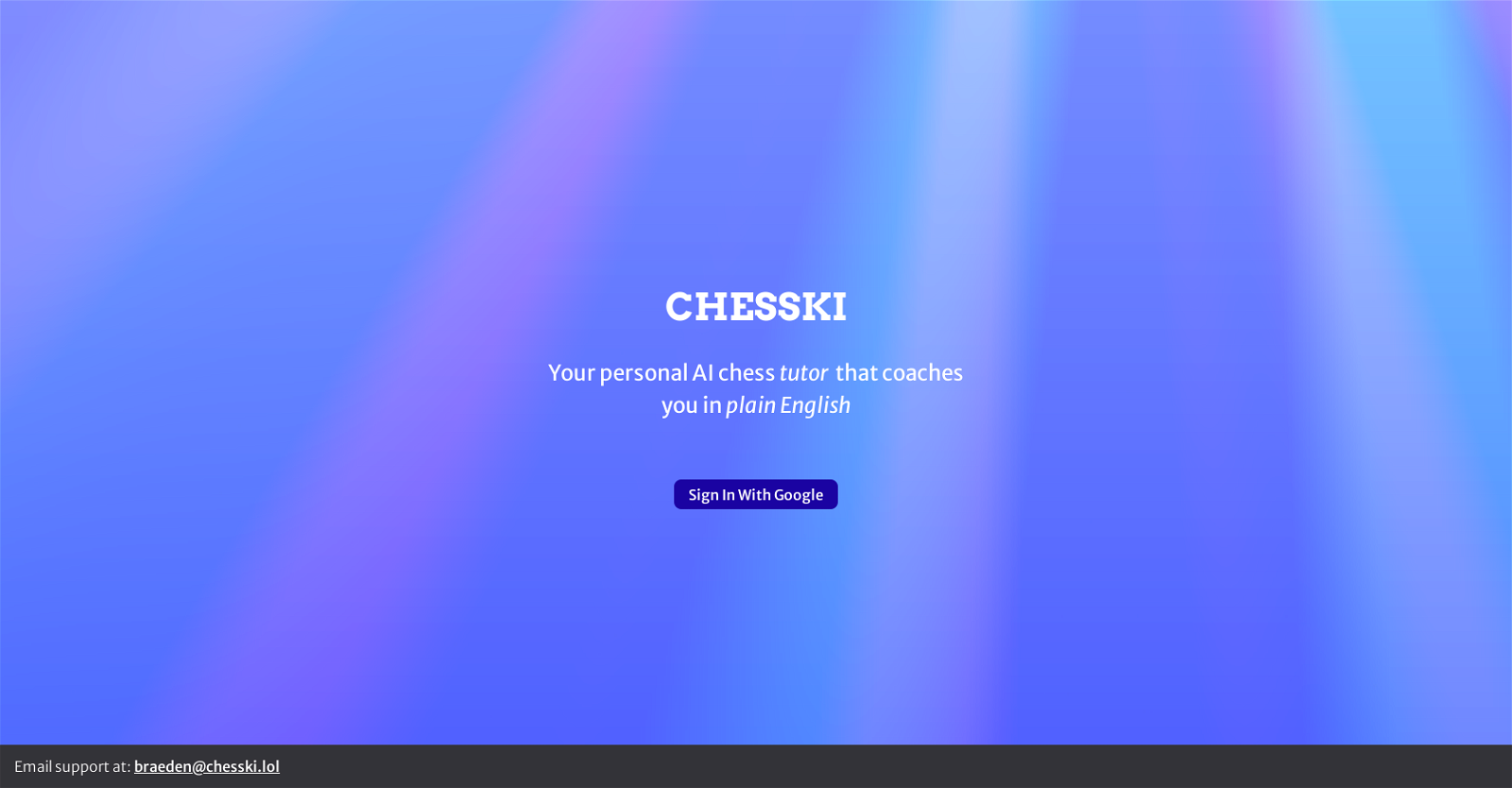 Chesski website