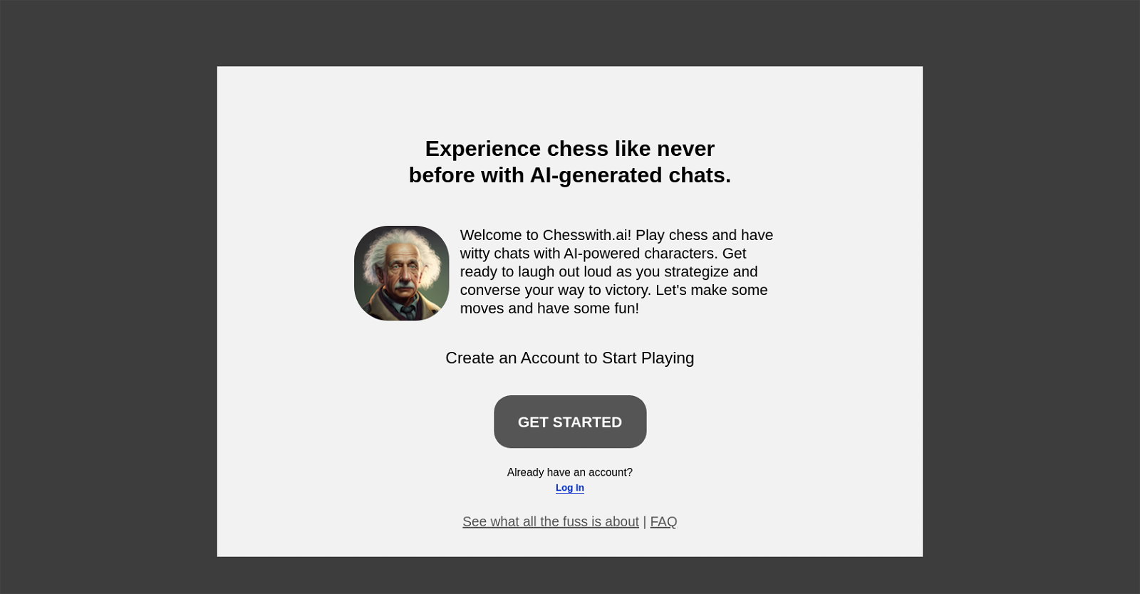 ChesswithAI website