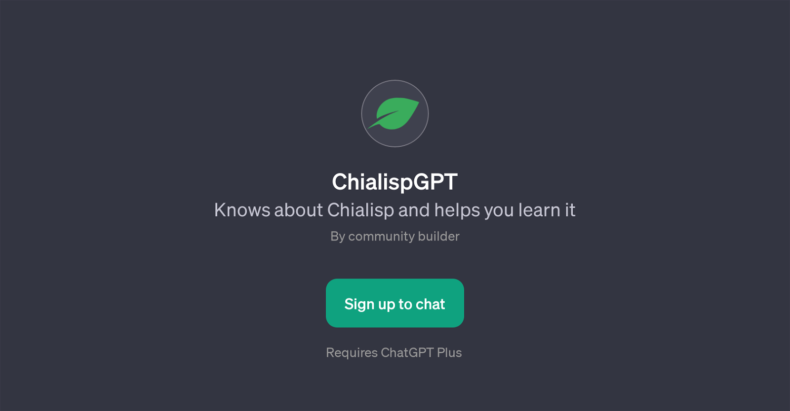 ChialispGPT website