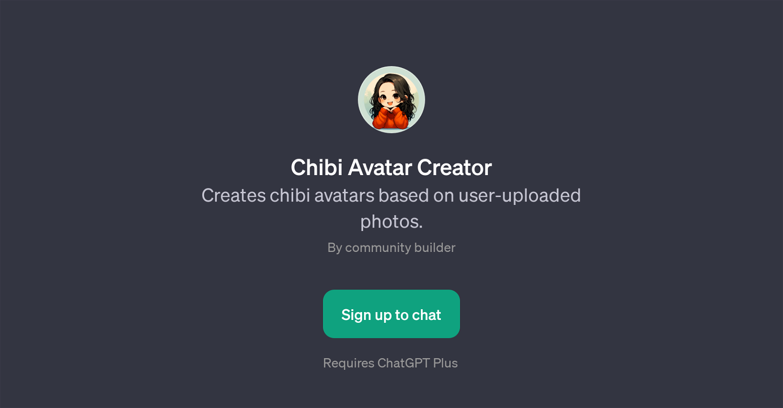 Chibi Avatar Creator website