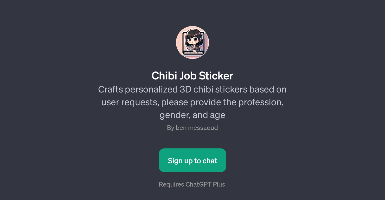 Chibi Job Sticker website