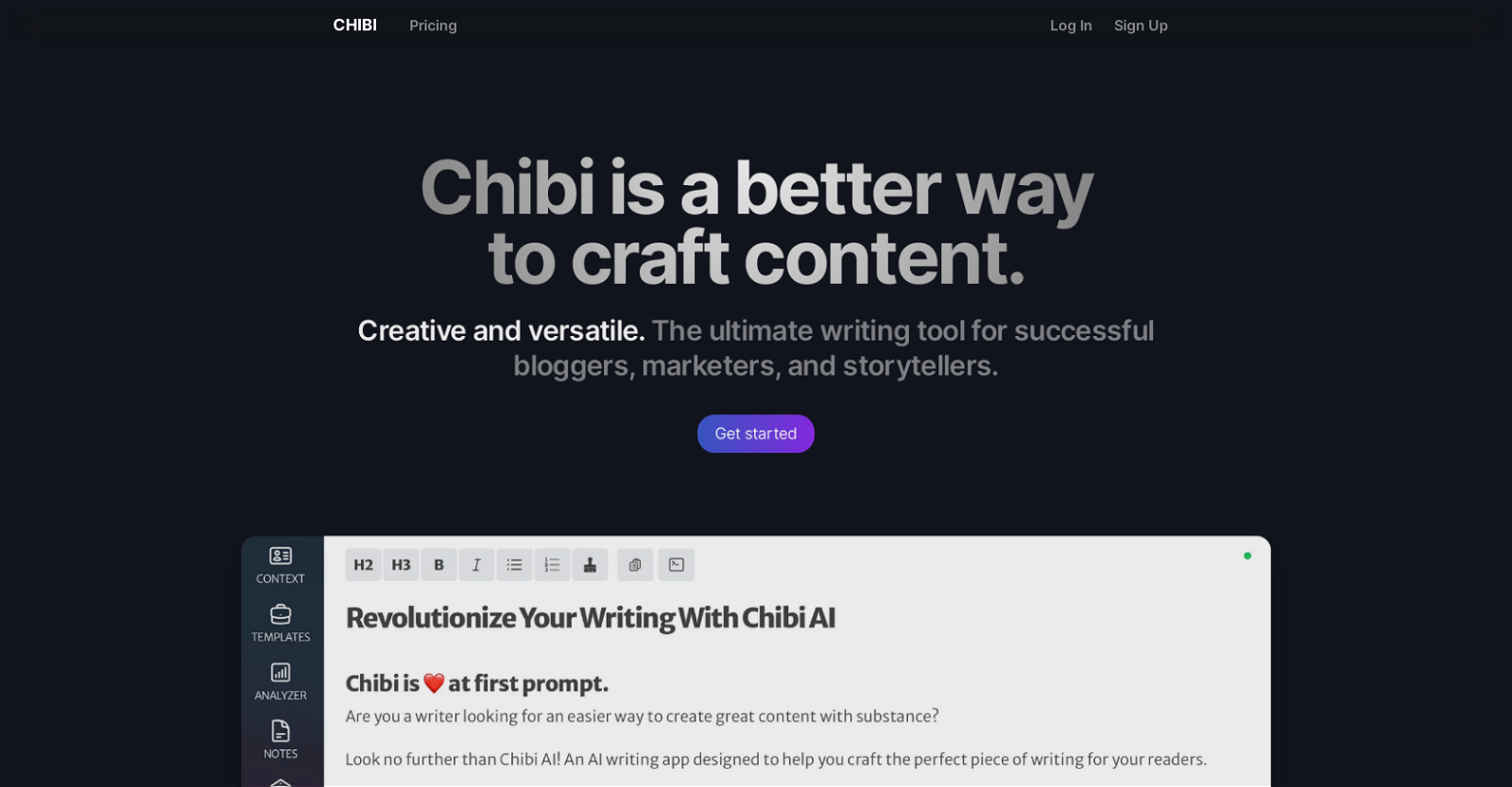 ChibiAI website