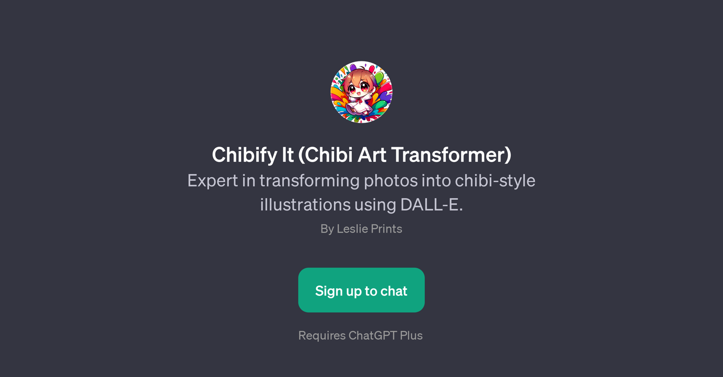 Chibify It (Chibi Art Transformer) website