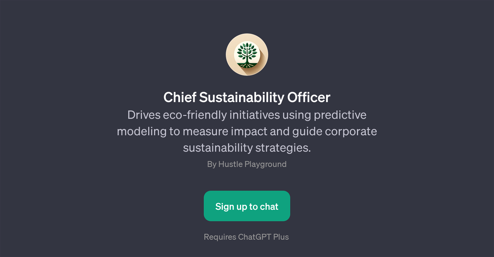 Chief Sustainability Officer GPT website